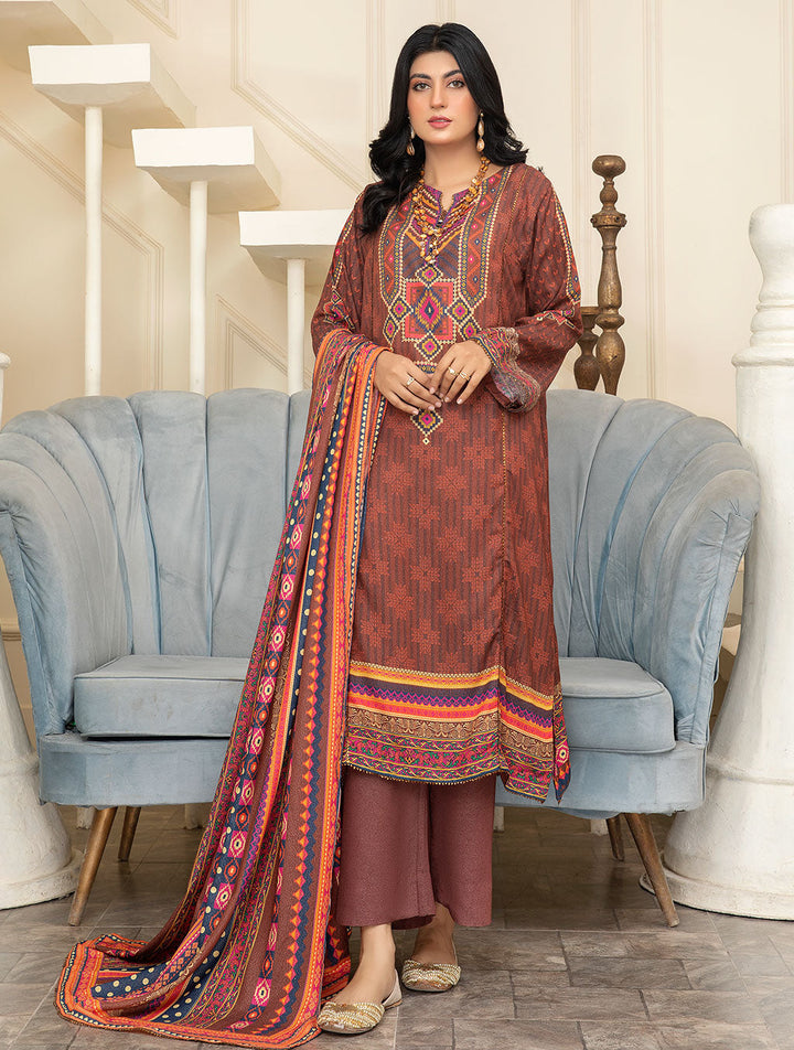 3 Piece Unstiched Karandi Suit KKR-2223 Winter 2022 Vol IV KHAS STORES 