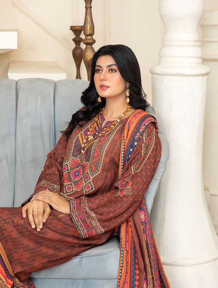 3 Piece Unstiched Karandi Suit KKR-2223 Winter 2022 Vol IV KHAS STORES 