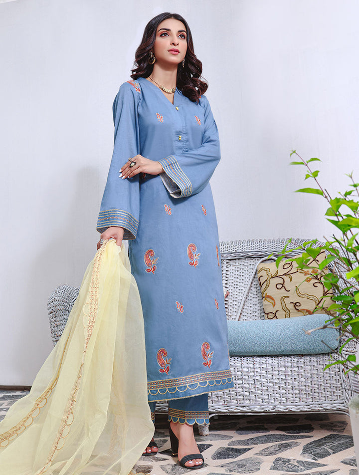 3 Piece Unstitched Cambric Suit KCC-1458 Cambric 2022 - Vol 1 FASUNSLAD 