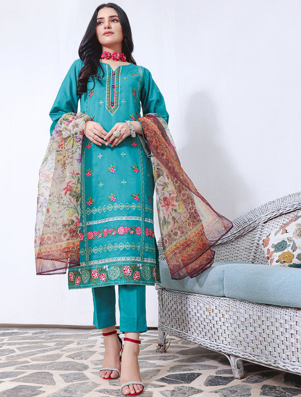 3 Piece Unstitched Cambric Suit KCC-1470 Cambric 2022 - Vol 1 FASUNSLAD 