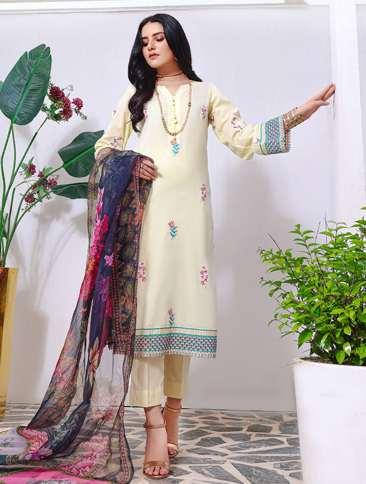 3 Piece Unstitched Cambric Suit KCC-1471 Cambric 2022 - Vol 1 FASUNSLAD 