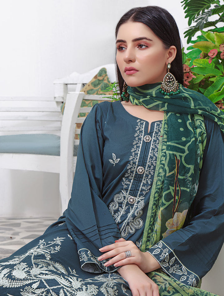3 Piece Unstitched Cambric Suit KCC-1472 Cambric 2022 - Vol 1 FASUNSLAD 