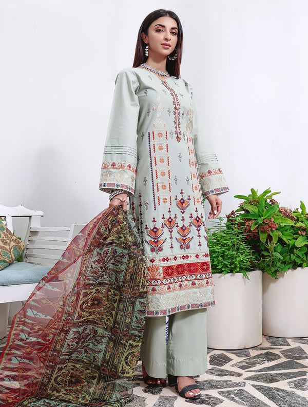 3 Piece Unstitched Cambric Suit KCC-1474 Cambric 2022 - Vol 1 FASUNSLAD 
