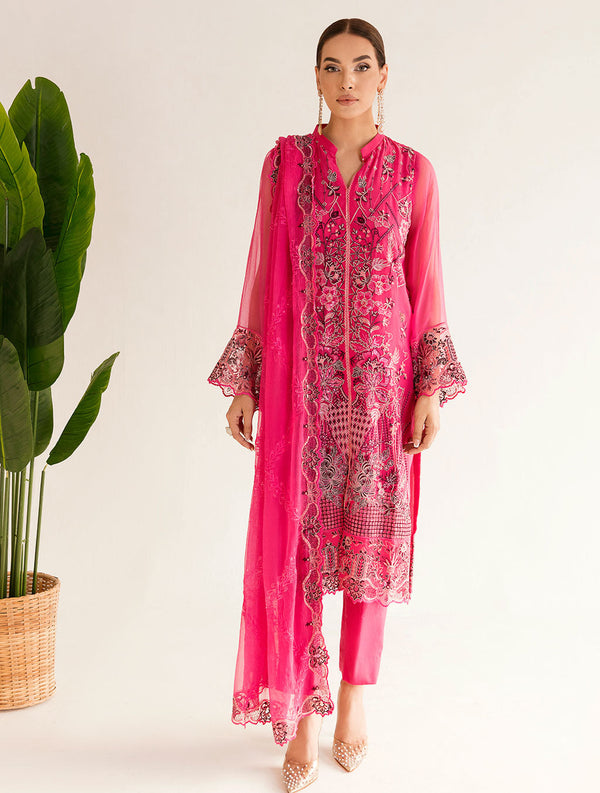 3 Piece Unstitched Chiffon Suit KNAC-1151 Chiffon Collection 2022-Volume 2 FASUNSLAD 