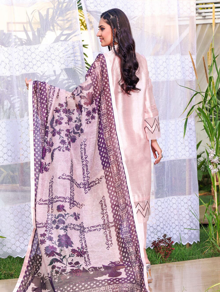 3 Piece Unstitched Faux Silk Suit KFSE-1527 Dresses KHAS STORES 