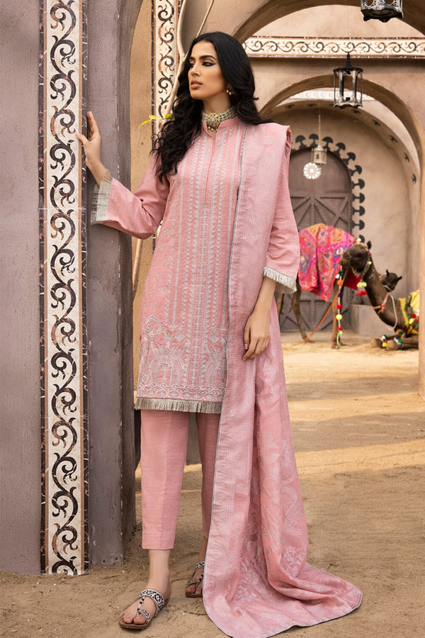 3 Piece Unstitched Jacquard Suit KJE-1589 KHAS STORES 