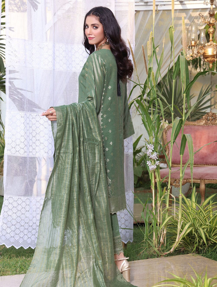 3 Piece Unstitched Jacquard Suit KJE-1590 Dresses KHAS STORES 
