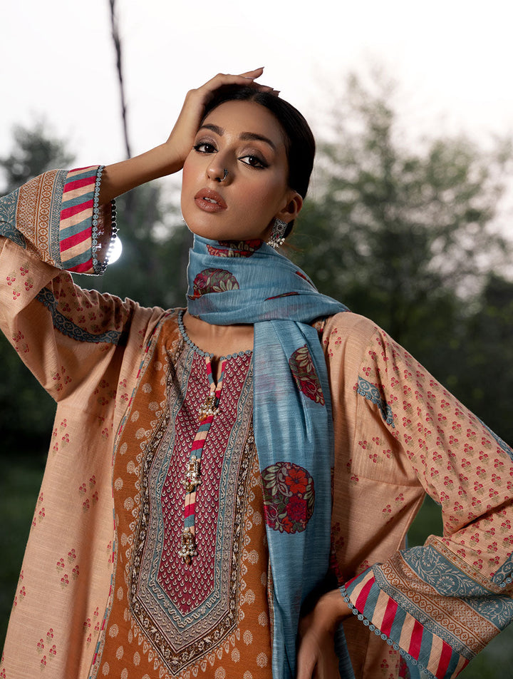3 Piece Unstitched Khaddar Suit KKH-1489 Winter 2022 Vol II KHAS STORES 