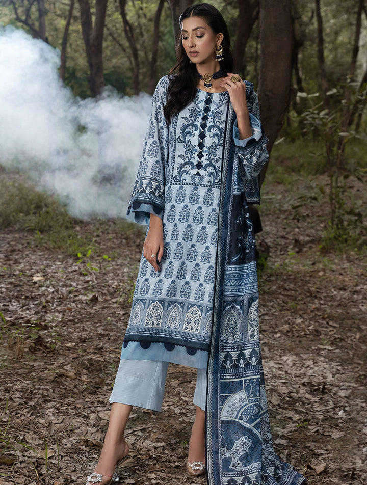 3 Piece Unstitched Khaddar Suit KKH-1490 Winter 2022 Vol II KHAS STORES 