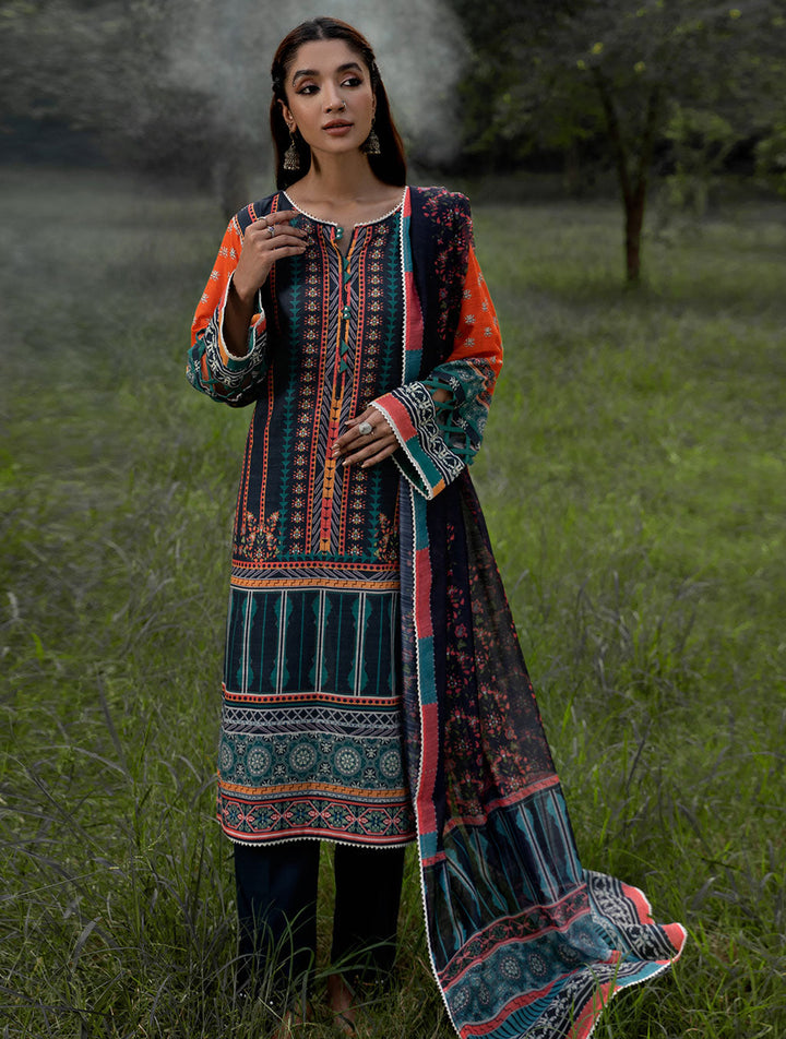 3 Piece Unstitched Khaddar Suit KKH-1491 Winter 2022 Vol II KHAS STORES 