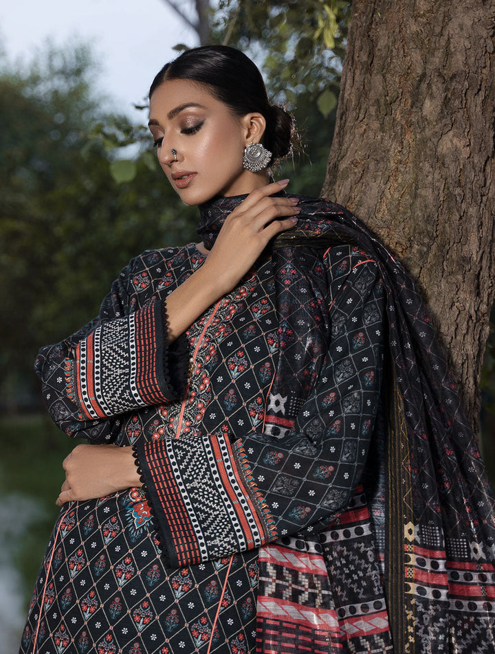 3 Piece Unstitched Khaddar Suit KKH-1494 Winter 2022 Vol II KHAS STORES 