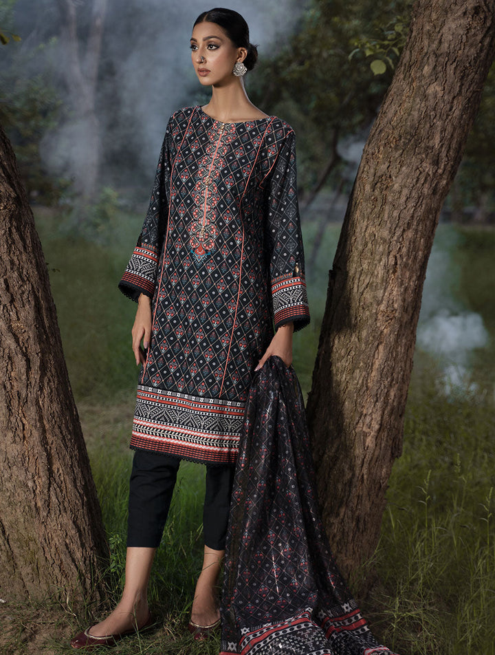3 Piece Unstitched Khaddar Suit KKH-1494 Winter 2022 Vol II KHAS STORES 