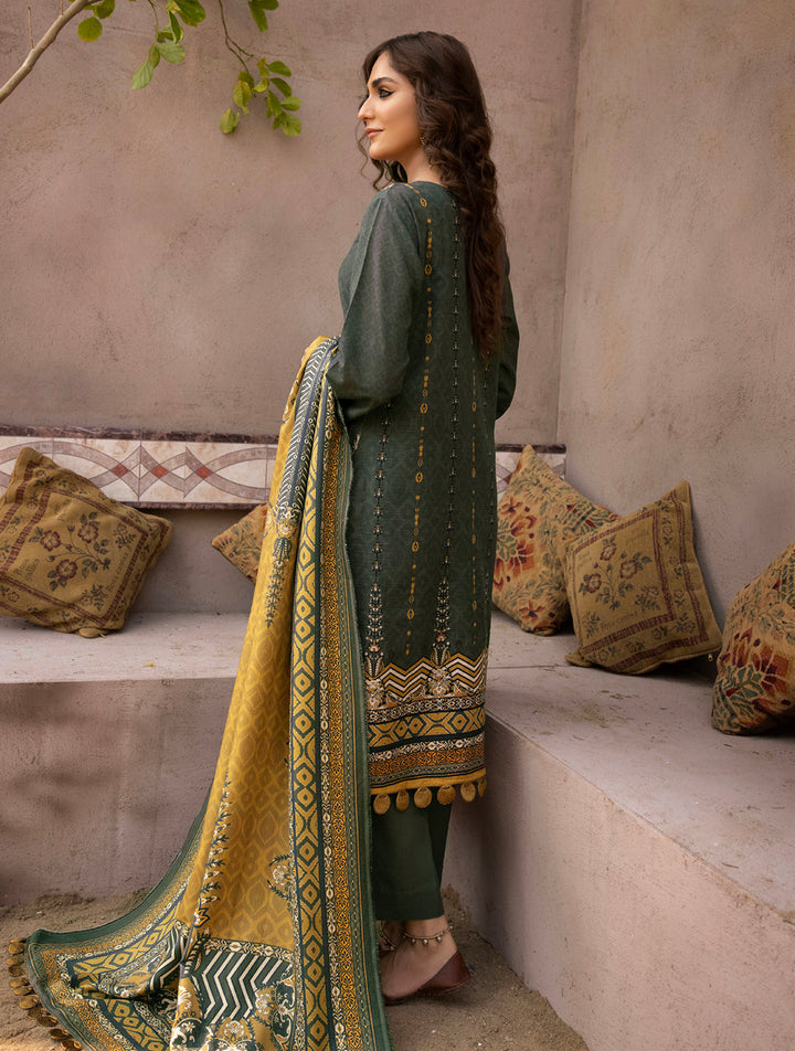 3 Piece Unstitched Khaddar Suit KKS-1508 KHAS STORES 