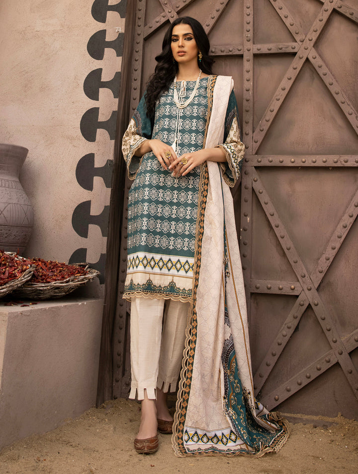 3 Piece Unstitched Khaddar Suit KKS-1520 KHAS STORES 