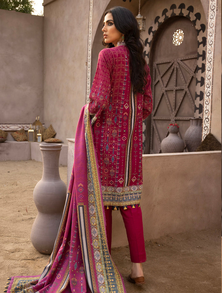 3 Piece Unstitched Khaddar Suit KKS-1522 KHAS STORES 