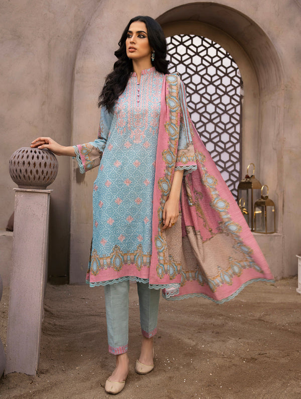 3 Piece Unstitched Khaddar Suit KKS-1523 KHAS STORES 