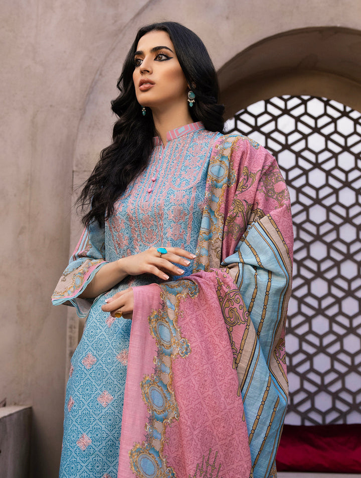 3 Piece Unstitched Khaddar Suit KKS-1523 KHAS STORES 