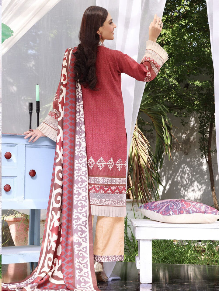 3 Piece Unstitched Khaddar Suit KKS-1539 Dresses KHAS STORES 