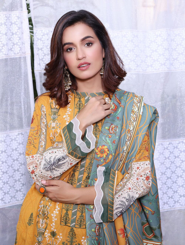 3 Piece Unstitched Khaddar Suit KKS-1541 Dresses KHAS STORES 