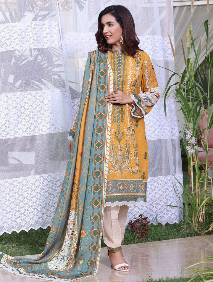 3 Piece Unstitched Khaddar Suit KKS-1541 Dresses KHAS STORES 