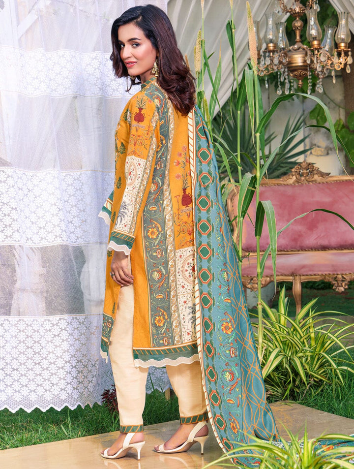 3 Piece Unstitched Khaddar Suit KKS-1541 Dresses KHAS STORES 