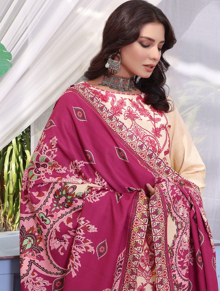 3 Piece Unstitched Khaddar Suit KKS-1542 Dresses KHAS STORES 