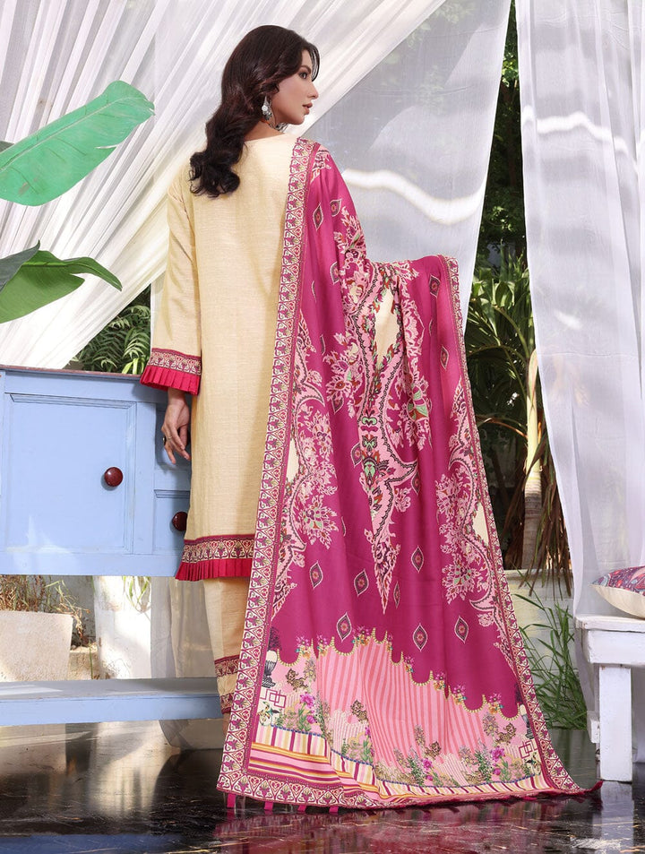 3 Piece Unstitched Khaddar Suit KKS-1542 Dresses KHAS STORES 