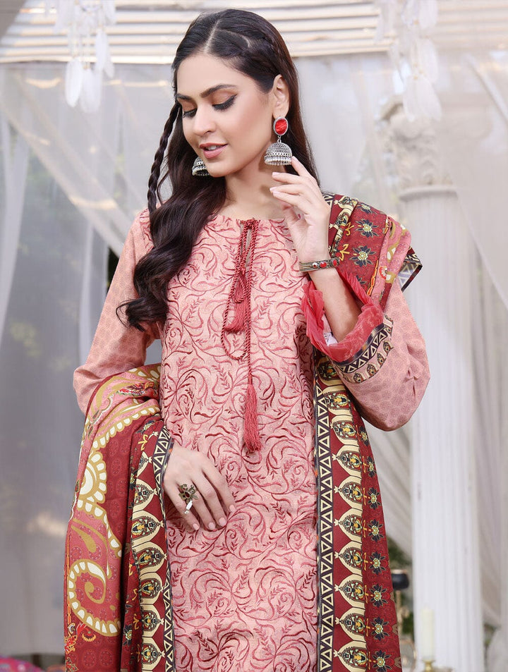 3 Piece Unstitched Khaddar Suit KKS-1543 Dresses KHAS STORES 