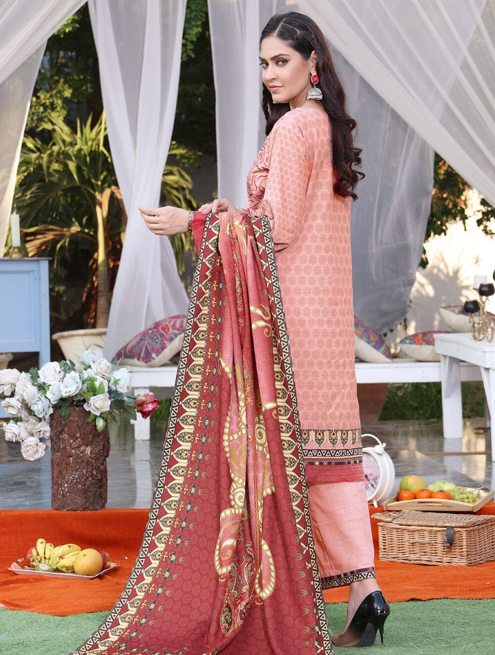 3 Piece Unstitched Khaddar Suit KKS-1543 Dresses KHAS STORES 