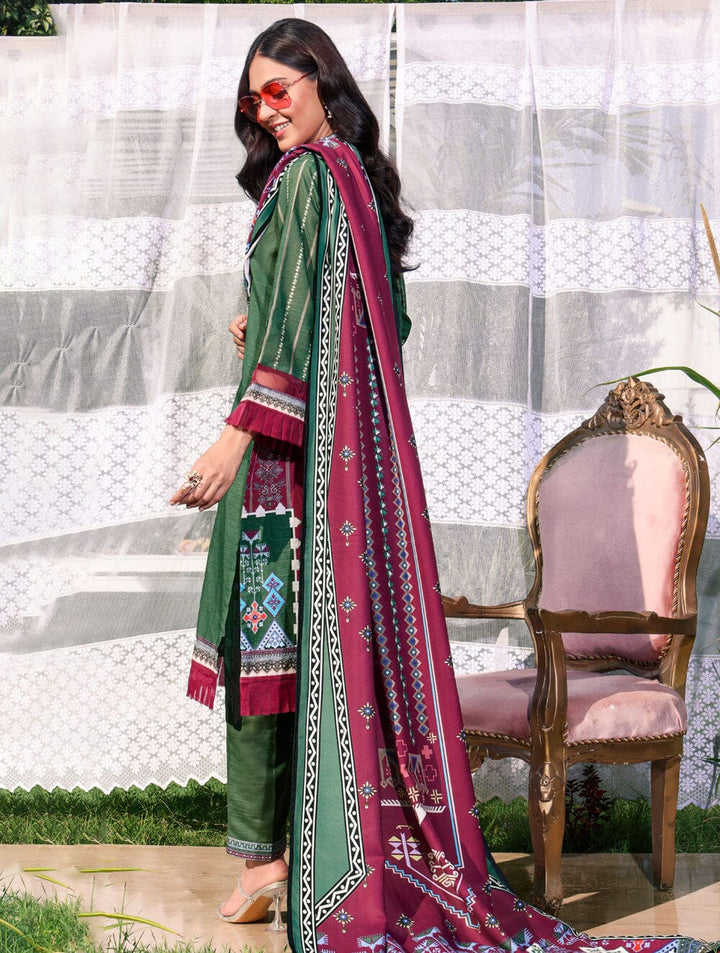 3 Piece Unstitched Khaddar Suit KKS-1547 Dresses KHAS STORES 