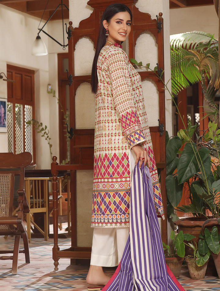 3 Piece Unstitched Lawn Suit KLA-1394 Khas Lawn 22 - Volume 11 FASUNSLAD 
