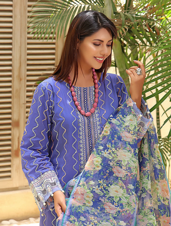 3 Piece Unstitched Lawn Suit KOE-17030 Khas Lawn 22 - Volume 11 FASUNSLAD 