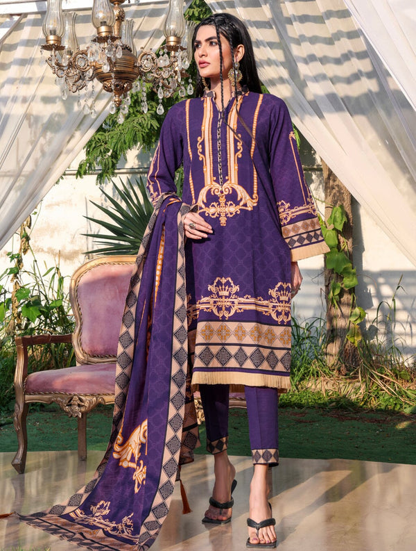 3 Piece Unstitched Suit KKH-1529 Dresses KHAS STORES 