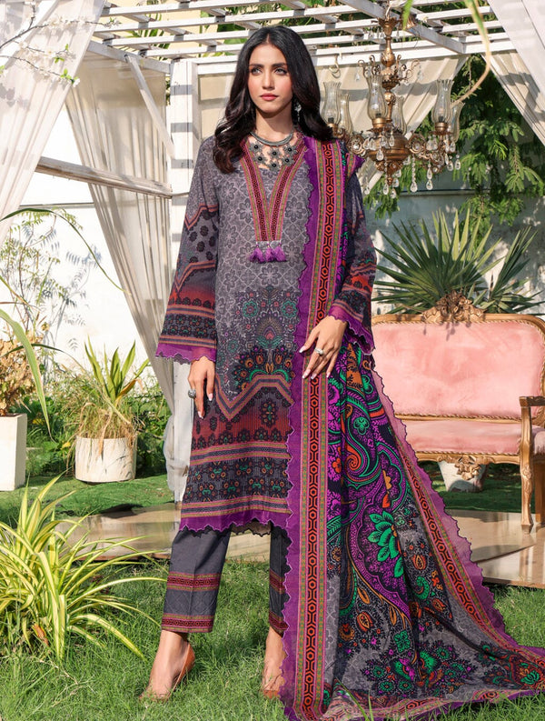 3 Piece Unstitched Suit KKH-1531 Dresses KHAS STORES 