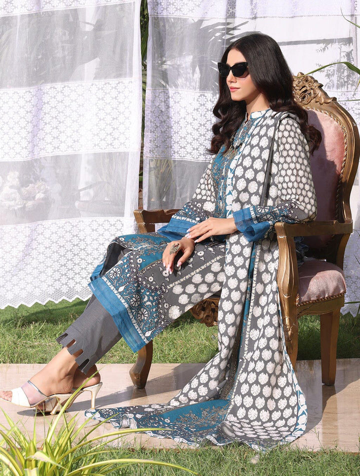 3 Piece Unstitched Suit KKH-1532 Dresses KHAS STORES 