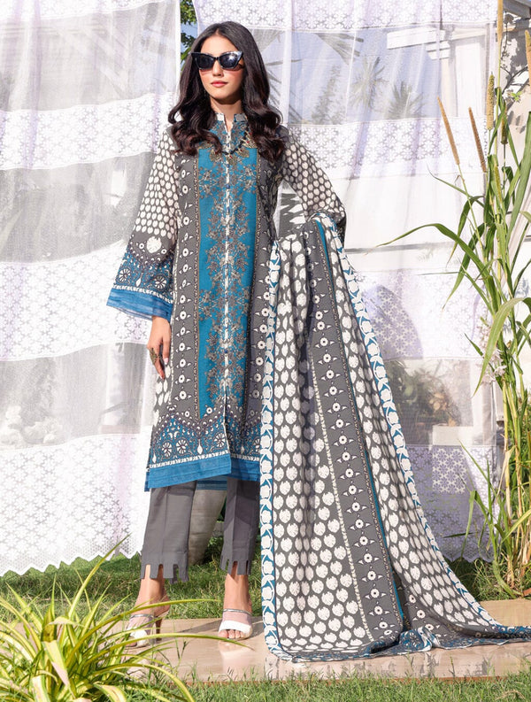 3 Piece Unstitched Suit KKH-1532 Dresses KHAS STORES 