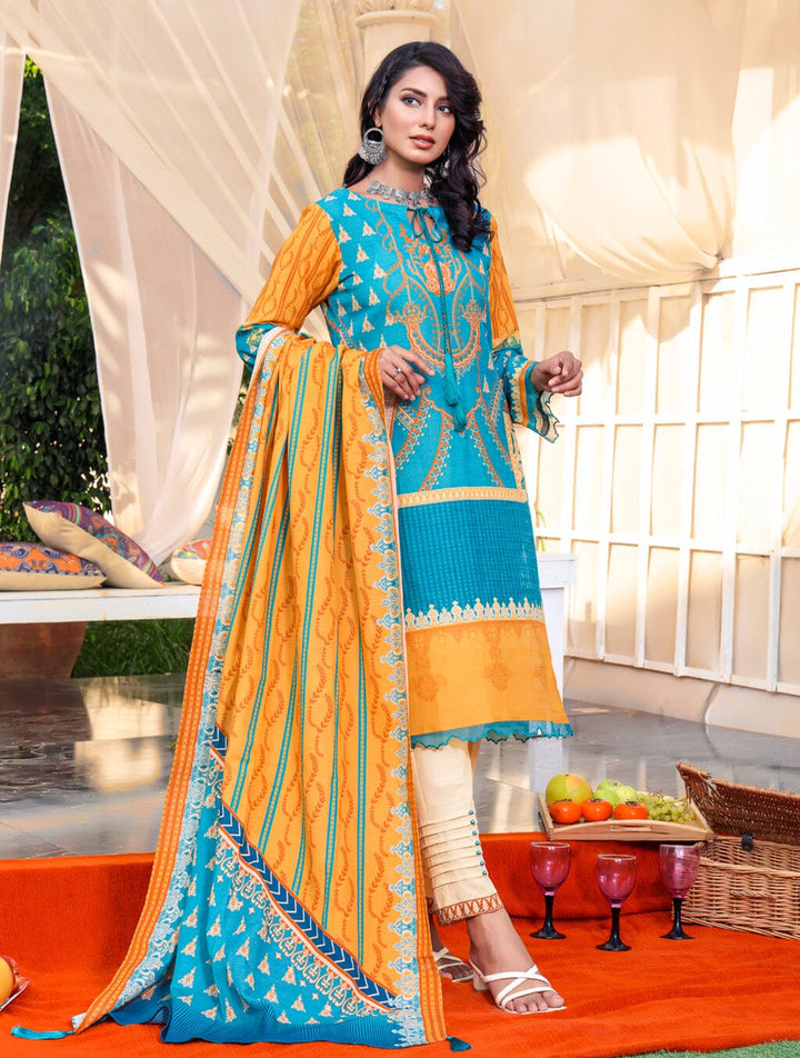 3 Piece Unstitched Suit KKH-1533 Dresses KHAS STORES 