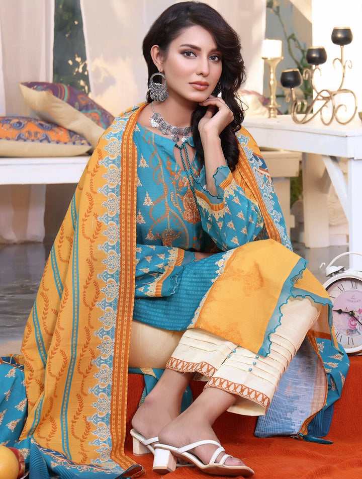 3 Piece Unstitched Suit KKH-1533 Dresses KHAS STORES 