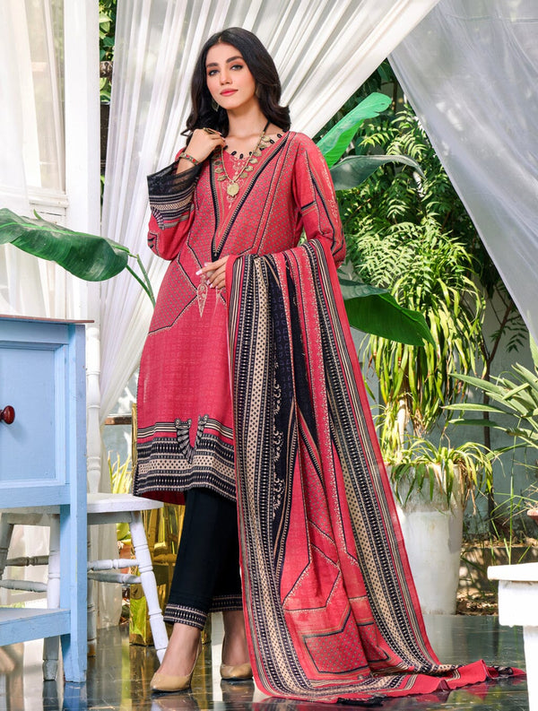 3 Piece Unstitched Suit KKH-1537 Dresses KHAS STORES 
