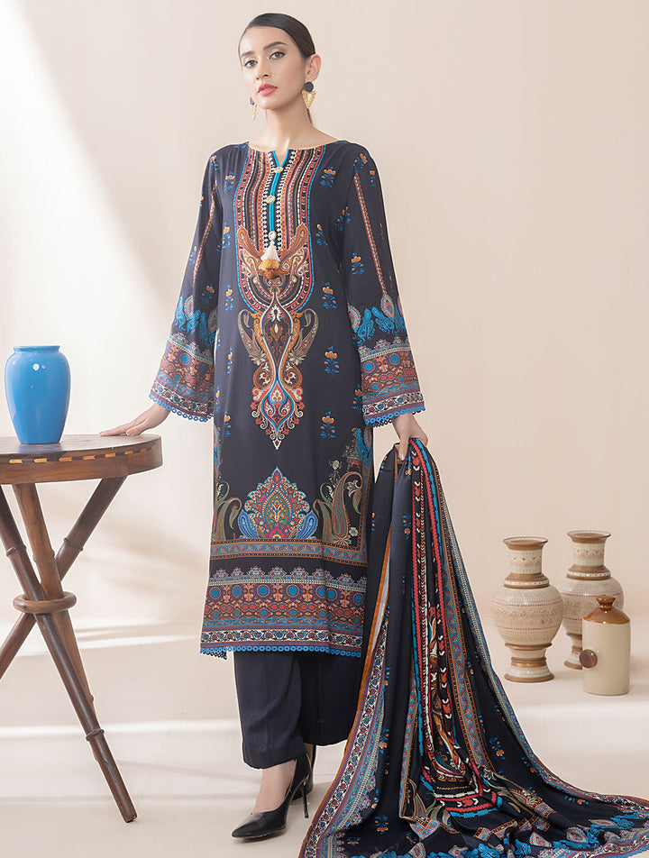 3 Piece Unstitched Suit KKT-2230 Winter KHAS STORES 