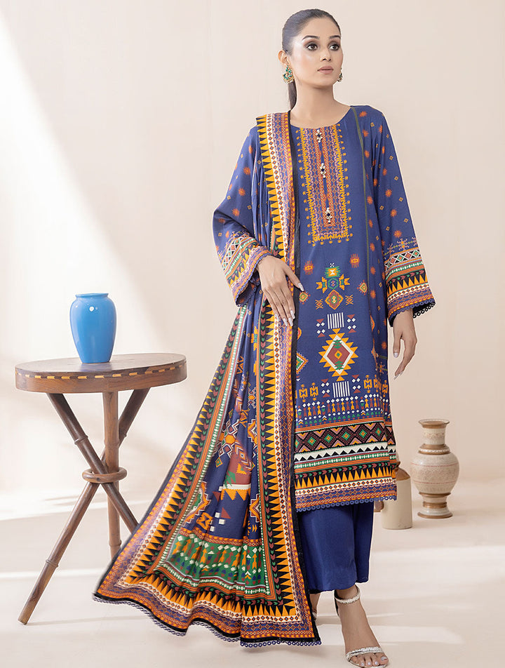 3 Piece Unstitched Suit KKT-2233 Winter KHAS STORES 