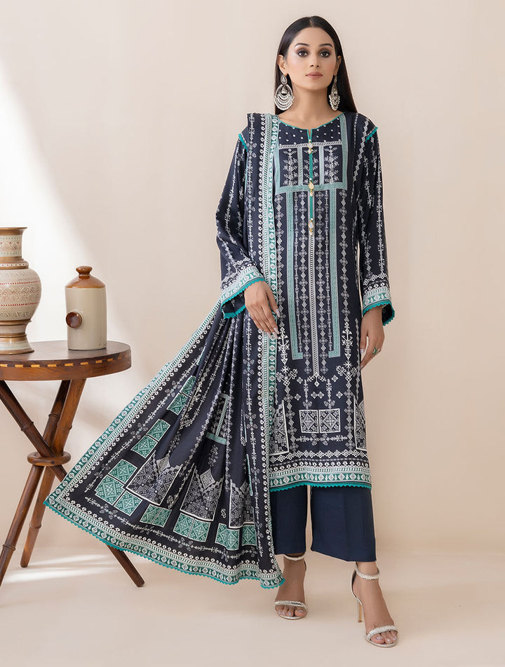 3 Piece Unstitched Suit KKT-2240 Winter KHAS STORES 