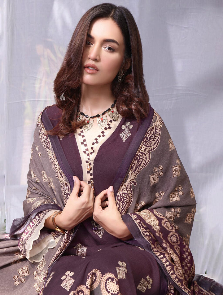 3 Piece Unstitched Suit KTE-1559 Dresses KHAS STORES 