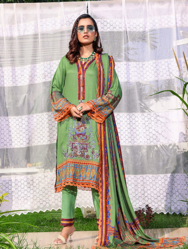 3 Piece Unstitched Suit KTE-1561 Dresses KHAS STORES 