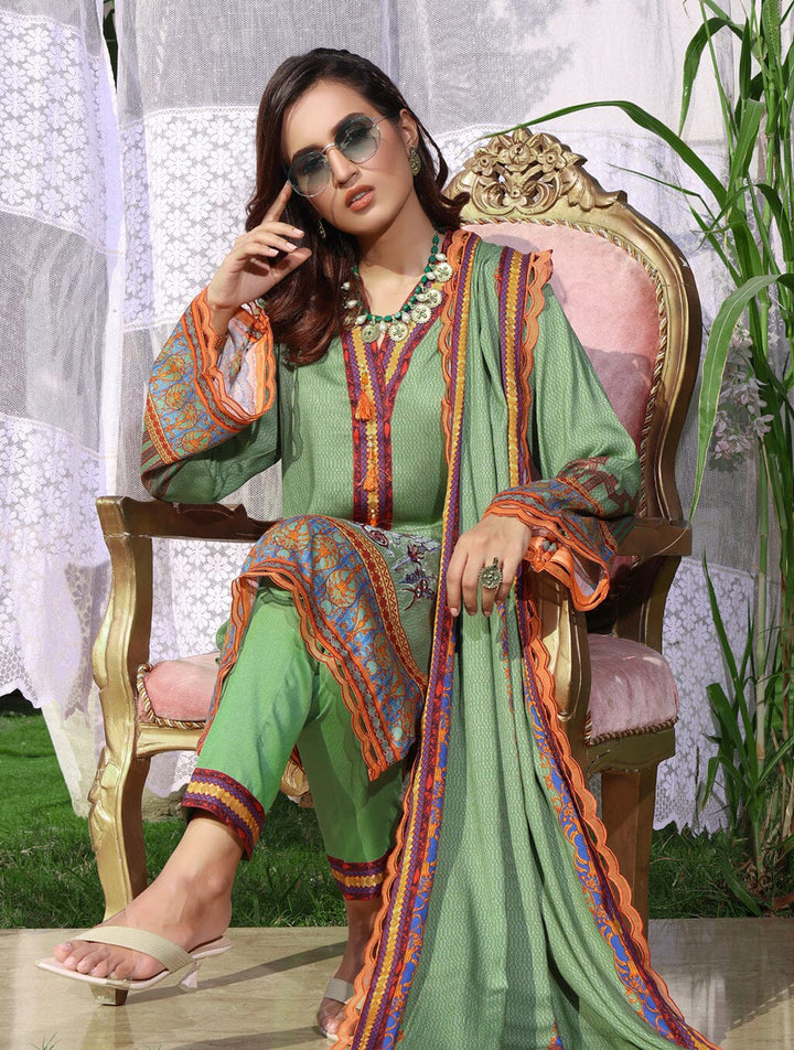 3 Piece Unstitched Suit KTE-1561 Dresses KHAS STORES 