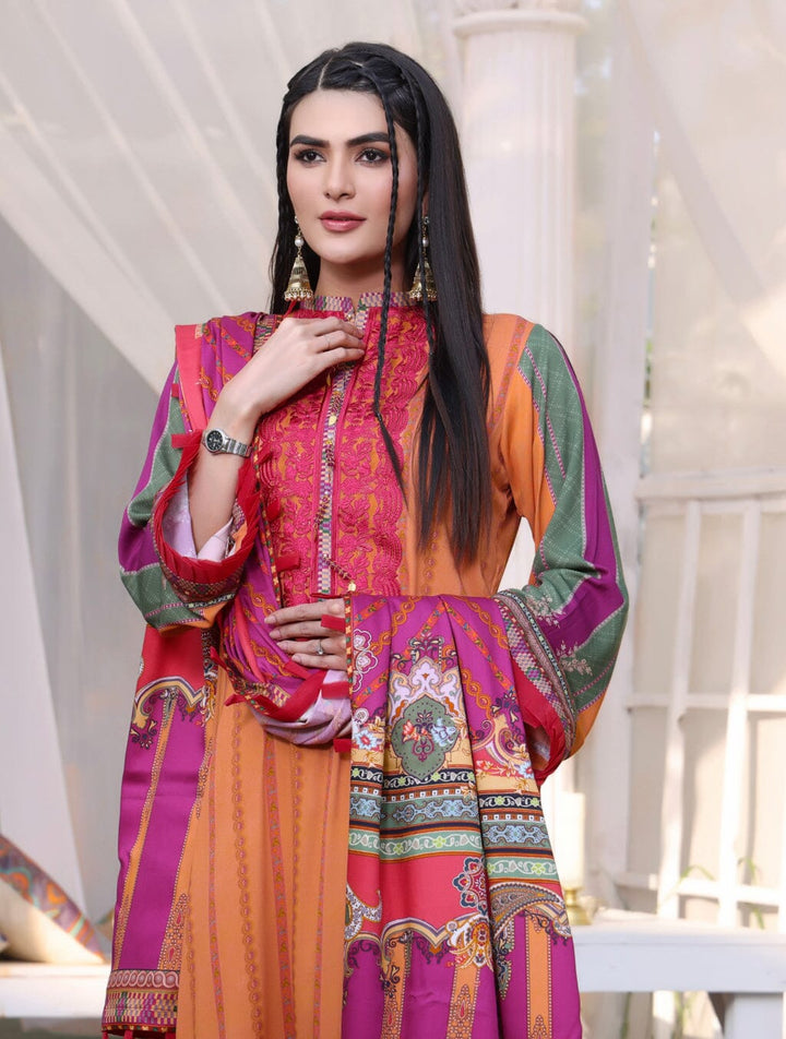3 Piece Unstitched Suit KTE-1562 Dresses KHAS STORES 