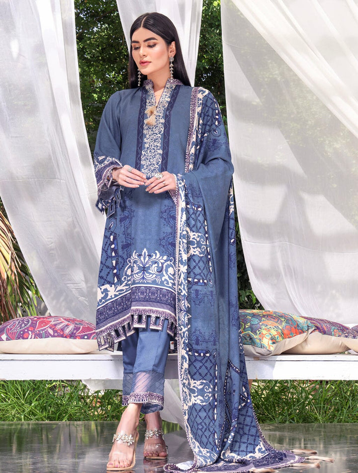 3 Piece Unstitched Suit KTE-1563 Dresses KHAS STORES 