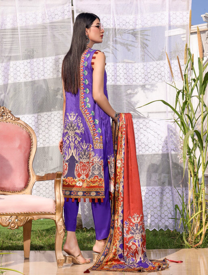 3 Piece Unstitched Suit KTE-1564 Dresses KHAS STORES 