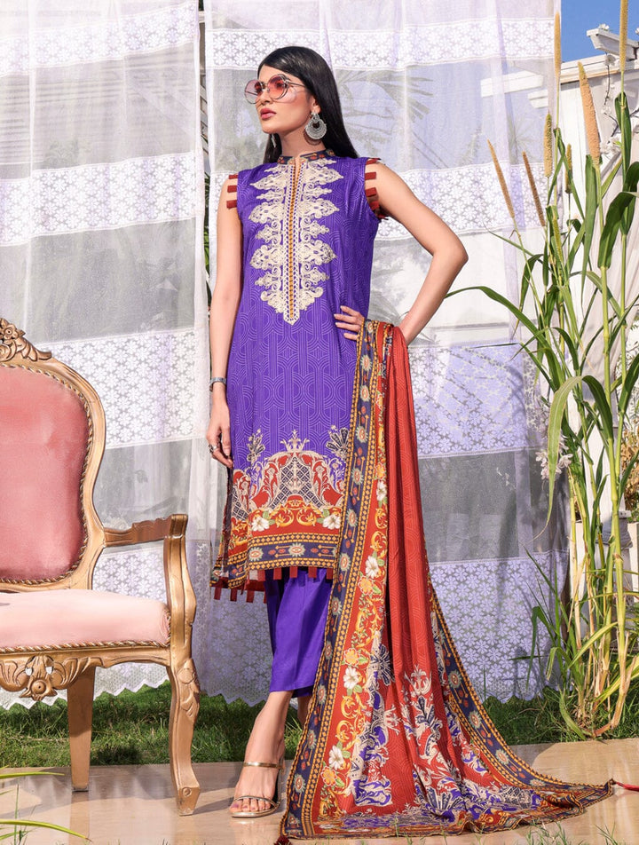 3 Piece Unstitched Suit KTE-1564 Dresses KHAS STORES 