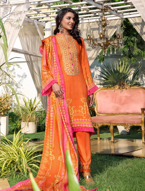 3 Piece Unstitched Suit KTE-1568 Dresses KHAS STORES 